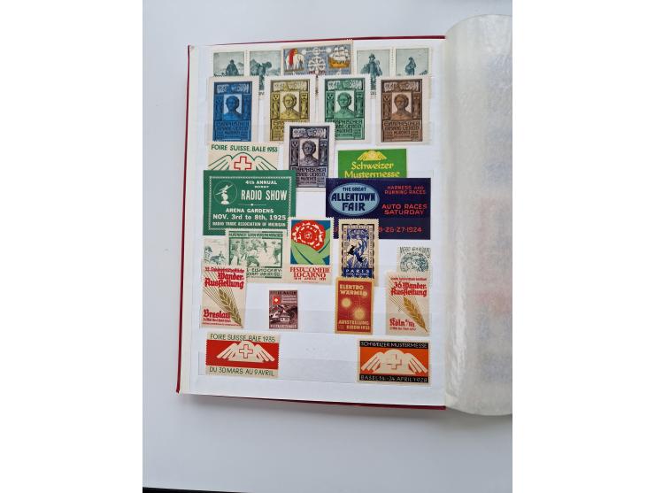 VIGNETTEN: 1896/1960 (ca.), hochinteressanter Bestand mit einigen Tausend Vignetten, Verschluss- und Siegelmarken, später Spe