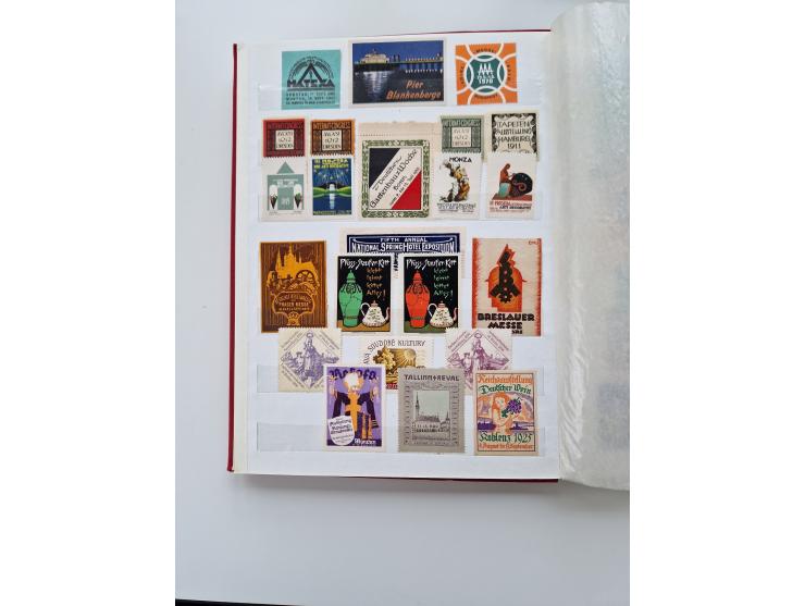 VIGNETTEN: 1896/1960 (ca.), hochinteressanter Bestand mit einigen Tausend Vignetten, Verschluss- und Siegelmarken, später Spe