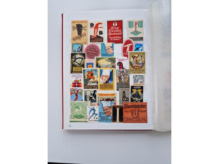 VIGNETTEN: 1896/1960 (ca.), hochinteressanter Bestand mit einigen Tausend Vignetten, Verschluss- und Siegelmarken, später Spe