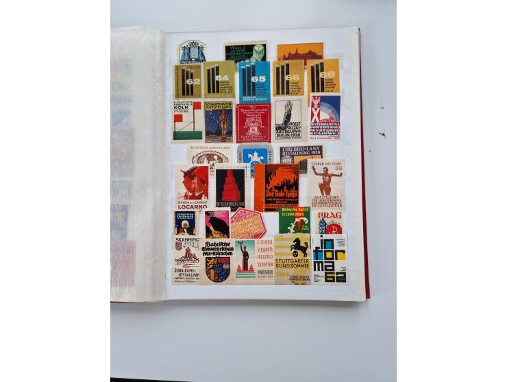 VIGNETTEN: 1896/1960 (ca.), hochinteressanter Bestand mit einigen Tausend Vignetten, Verschluss- und Siegelmarken, später Spe