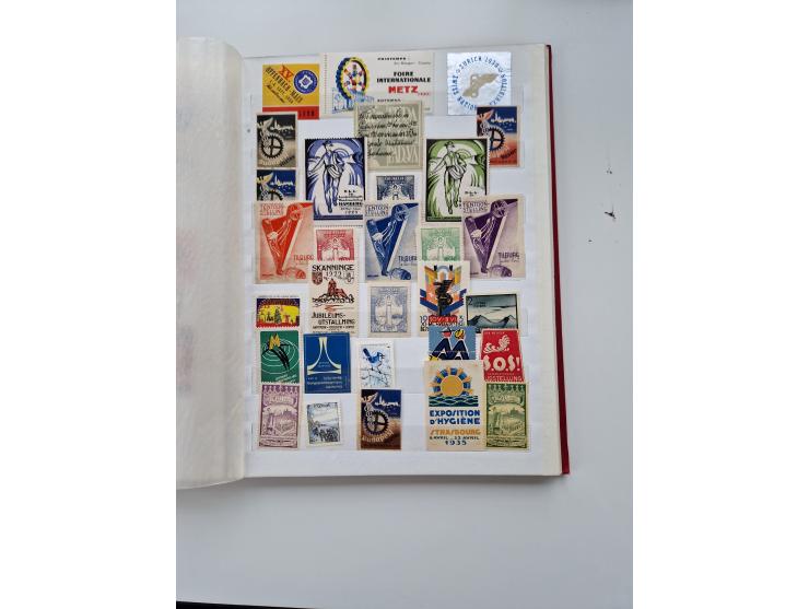 VIGNETTEN: 1896/1960 (ca.), hochinteressanter Bestand mit einigen Tausend Vignetten, Verschluss- und Siegelmarken, später Spe