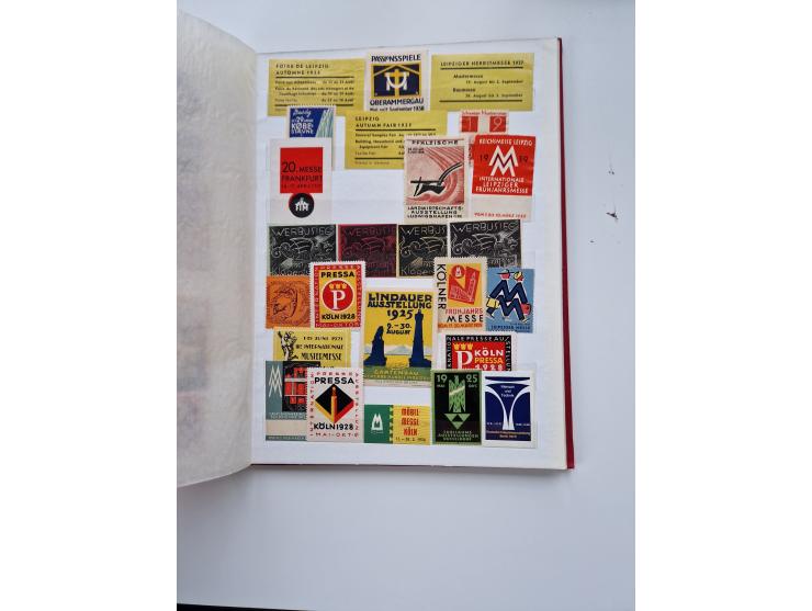 VIGNETTEN: 1896/1960 (ca.), hochinteressanter Bestand mit einigen Tausend Vignetten, Verschluss- und Siegelmarken, später Spe