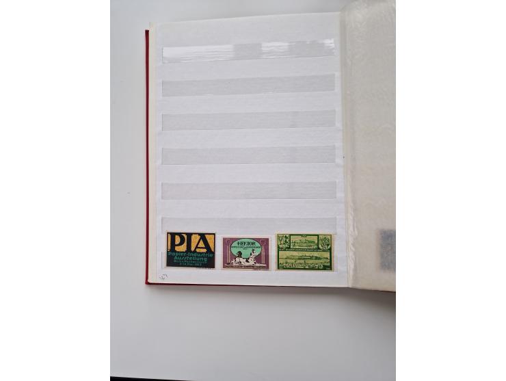 VIGNETTEN: 1896/1960 (ca.), hochinteressanter Bestand mit einigen Tausend Vignetten, Verschluss- und Siegelmarken, später Spe