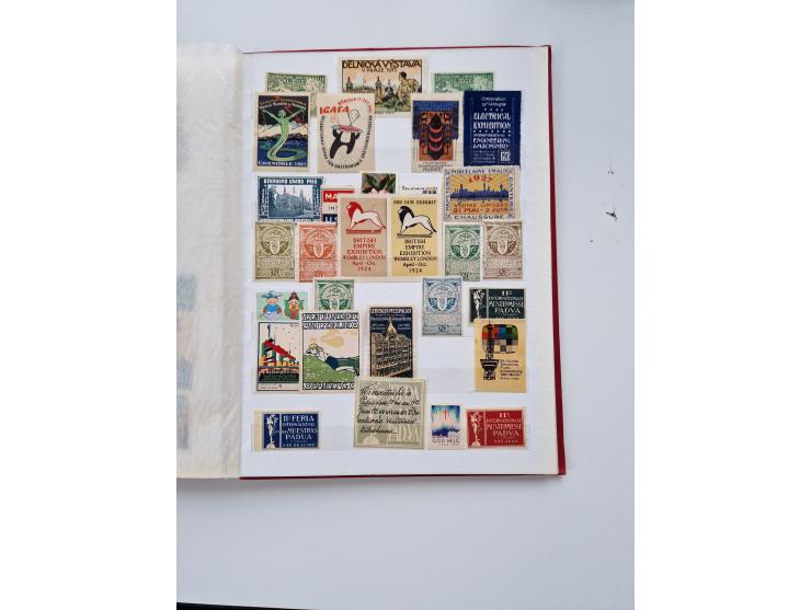 VIGNETTEN: 1896/1960 (ca.), hochinteressanter Bestand mit einigen Tausend Vignetten, Verschluss- und Siegelmarken, später Spe