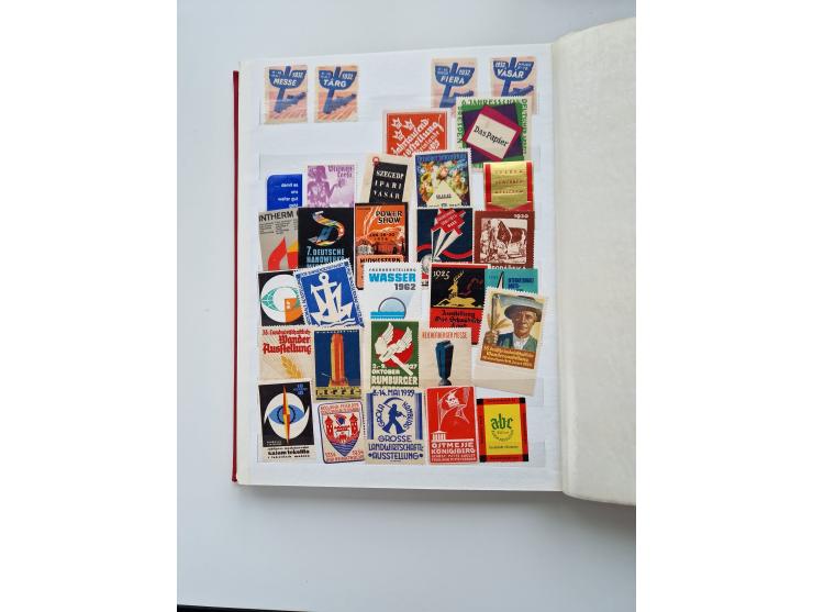 VIGNETTEN: 1896/1960 (ca.), hochinteressanter Bestand mit einigen Tausend Vignetten, Verschluss- und Siegelmarken, später Spe