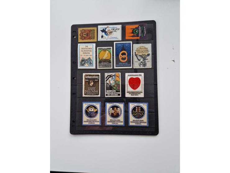 VIGNETTEN: 1896/1960 (ca.), hochinteressanter Bestand mit einigen Tausend Vignetten, Verschluss- und Siegelmarken, später Spe