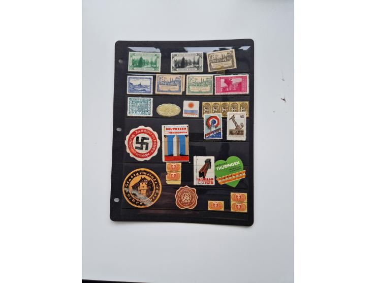 VIGNETTEN: 1896/1960 (ca.), hochinteressanter Bestand mit einigen Tausend Vignetten, Verschluss- und Siegelmarken, später Spe