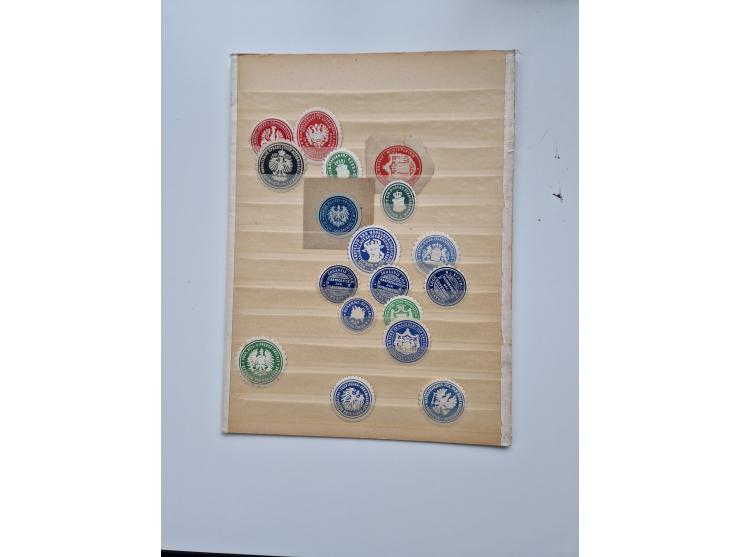 VIGNETTEN: 1896/1960 (ca.), hochinteressanter Bestand mit einigen Tausend Vignetten, Verschluss- und Siegelmarken, später Spe