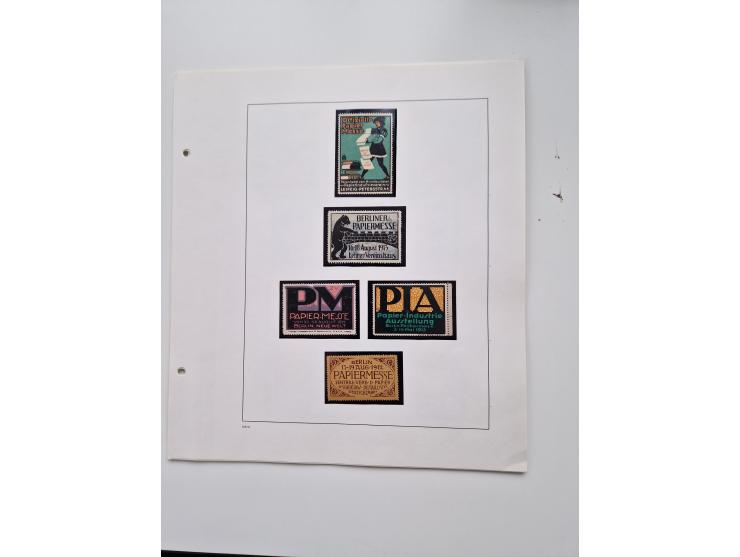 VIGNETTEN: 1896/1960 (ca.), hochinteressanter Bestand mit einigen Tausend Vignetten, Verschluss- und Siegelmarken, später Spe