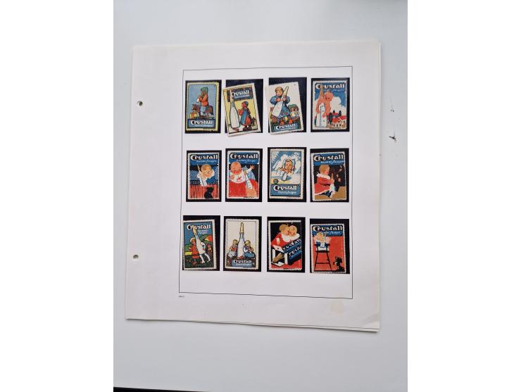 VIGNETTEN: 1896/1960 (ca.), hochinteressanter Bestand mit einigen Tausend Vignetten, Verschluss- und Siegelmarken, später Spe