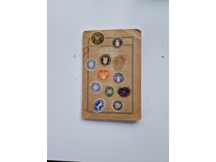 VIGNETTEN: 1896/1960 (ca.), hochinteressanter Bestand mit einigen Tausend Vignetten, Verschluss- und Siegelmarken, später Spe