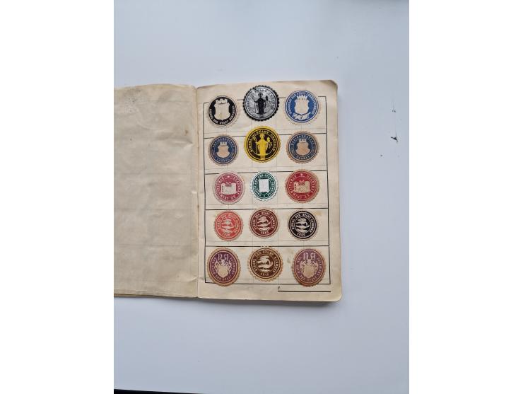 VIGNETTEN: 1896/1960 (ca.), hochinteressanter Bestand mit einigen Tausend Vignetten, Verschluss- und Siegelmarken, später Spe