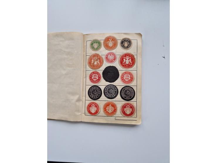 VIGNETTEN: 1896/1960 (ca.), hochinteressanter Bestand mit einigen Tausend Vignetten, Verschluss- und Siegelmarken, später Spe