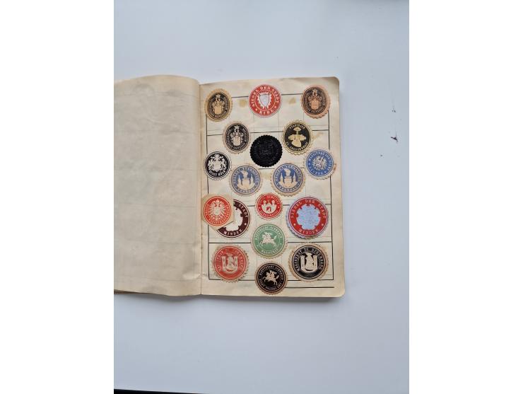 VIGNETTEN: 1896/1960 (ca.), hochinteressanter Bestand mit einigen Tausend Vignetten, Verschluss- und Siegelmarken, später Spe