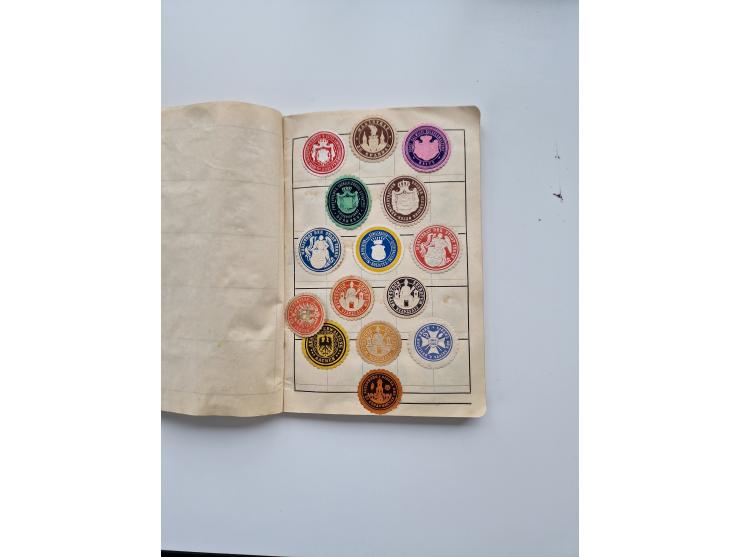 VIGNETTEN: 1896/1960 (ca.), hochinteressanter Bestand mit einigen Tausend Vignetten, Verschluss- und Siegelmarken, später Spe