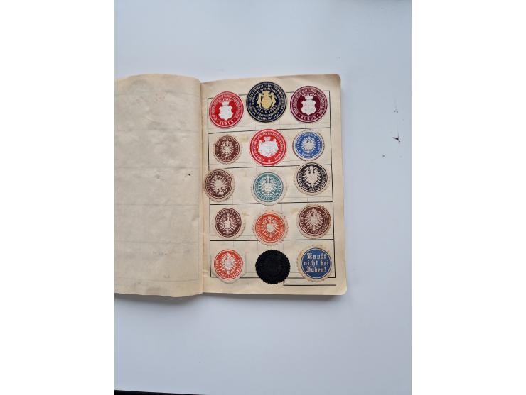 VIGNETTEN: 1896/1960 (ca.), hochinteressanter Bestand mit einigen Tausend Vignetten, Verschluss- und Siegelmarken, später Spe