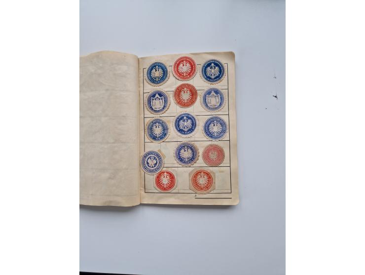 VIGNETTEN: 1896/1960 (ca.), hochinteressanter Bestand mit einigen Tausend Vignetten, Verschluss- und Siegelmarken, später Spe