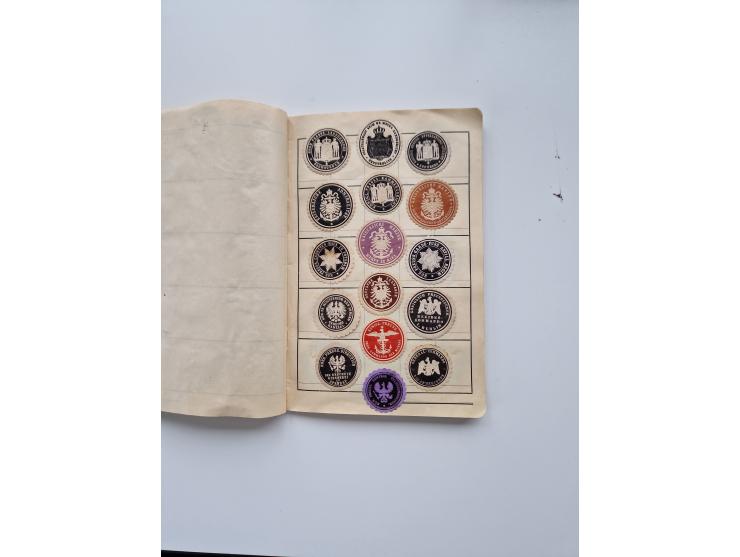 VIGNETTEN: 1896/1960 (ca.), hochinteressanter Bestand mit einigen Tausend Vignetten, Verschluss- und Siegelmarken, später Spe