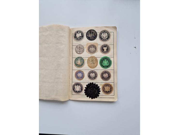 VIGNETTEN: 1896/1960 (ca.), hochinteressanter Bestand mit einigen Tausend Vignetten, Verschluss- und Siegelmarken, später Spe