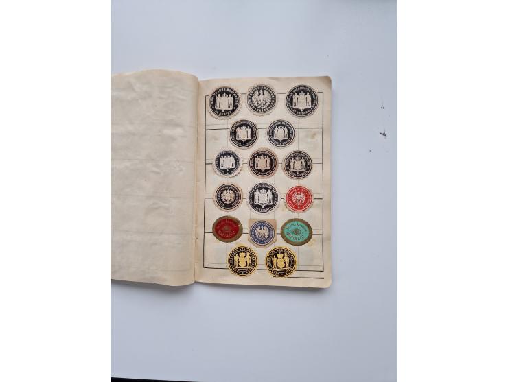 VIGNETTEN: 1896/1960 (ca.), hochinteressanter Bestand mit einigen Tausend Vignetten, Verschluss- und Siegelmarken, später Spe