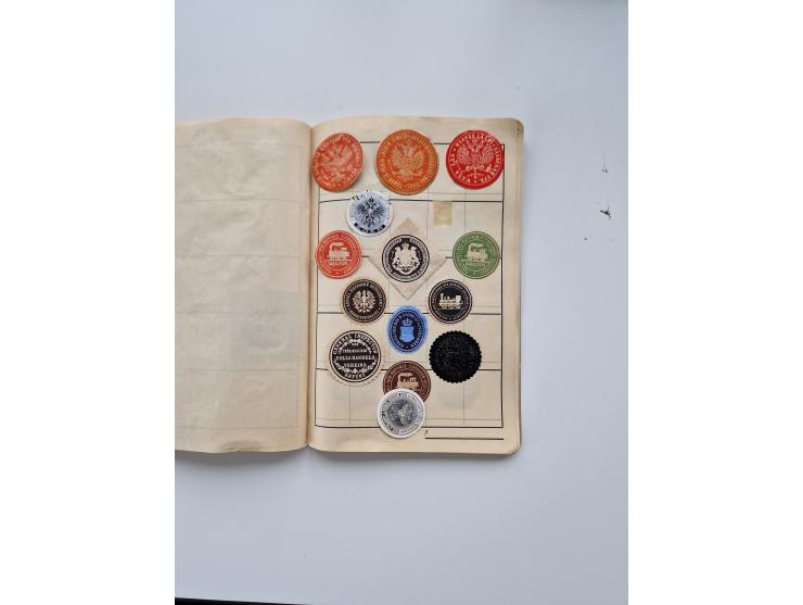 VIGNETTEN: 1896/1960 (ca.), hochinteressanter Bestand mit einigen Tausend Vignetten, Verschluss- und Siegelmarken, später Spe