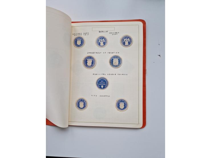 VIGNETTEN: 1896/1960 (ca.), hochinteressanter Bestand mit einigen Tausend Vignetten, Verschluss- und Siegelmarken, später Spe