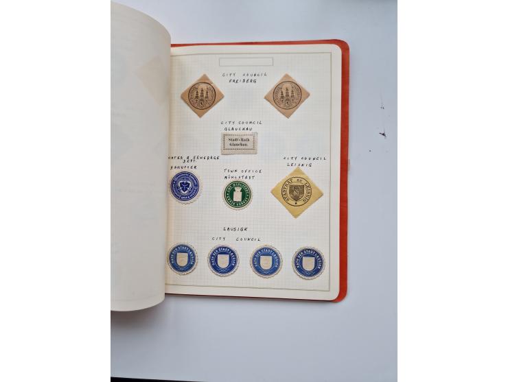 VIGNETTEN: 1896/1960 (ca.), hochinteressanter Bestand mit einigen Tausend Vignetten, Verschluss- und Siegelmarken, später Spe