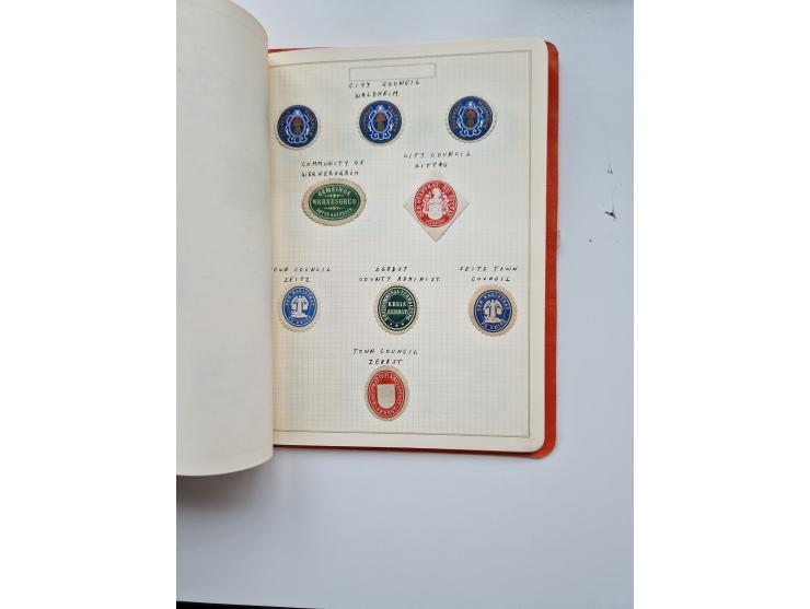 VIGNETTEN: 1896/1960 (ca.), hochinteressanter Bestand mit einigen Tausend Vignetten, Verschluss- und Siegelmarken, später Spe