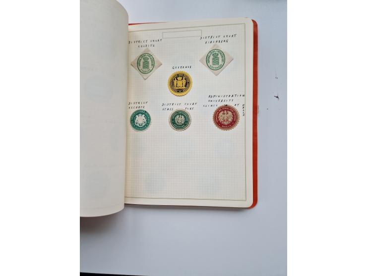 VIGNETTEN: 1896/1960 (ca.), hochinteressanter Bestand mit einigen Tausend Vignetten, Verschluss- und Siegelmarken, später Spe