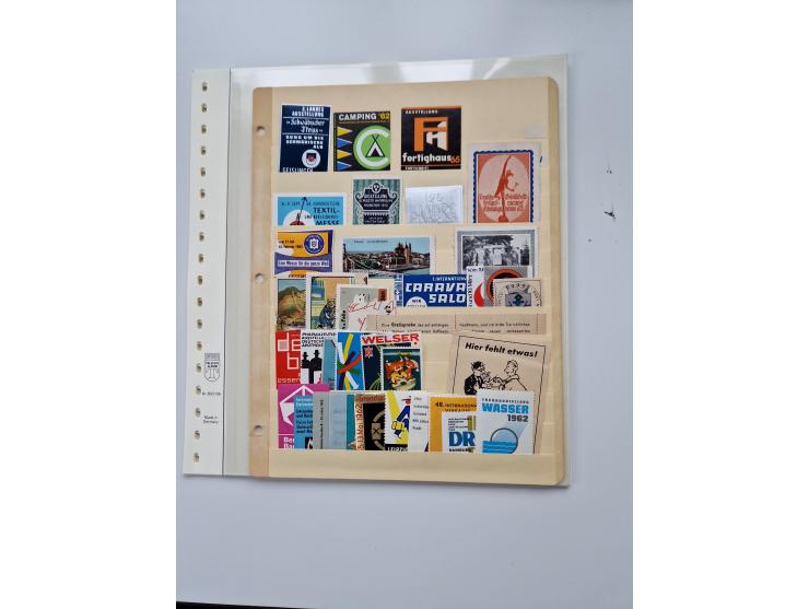 VIGNETTEN: 1896/1960 (ca.), hochinteressanter Bestand mit einigen Tausend Vignetten, Verschluss- und Siegelmarken, später Spe