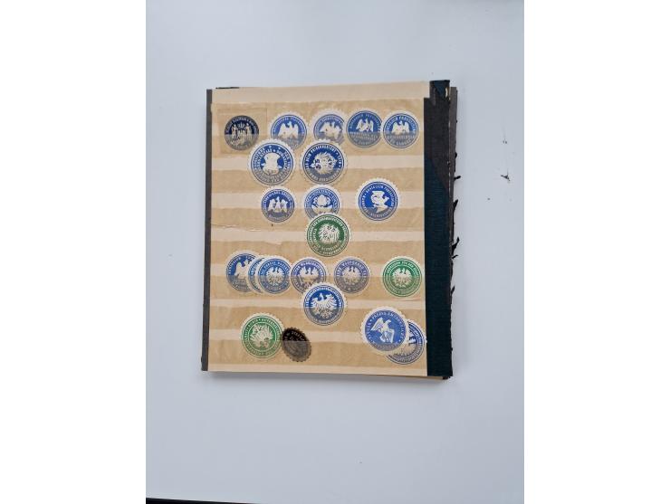 VIGNETTEN: 1896/1960 (ca.), hochinteressanter Bestand mit einigen Tausend Vignetten, Verschluss- und Siegelmarken, später Spe