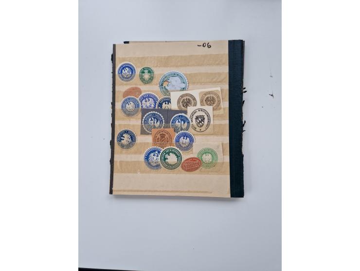 VIGNETTEN: 1896/1960 (ca.), hochinteressanter Bestand mit einigen Tausend Vignetten, Verschluss- und Siegelmarken, später Spe