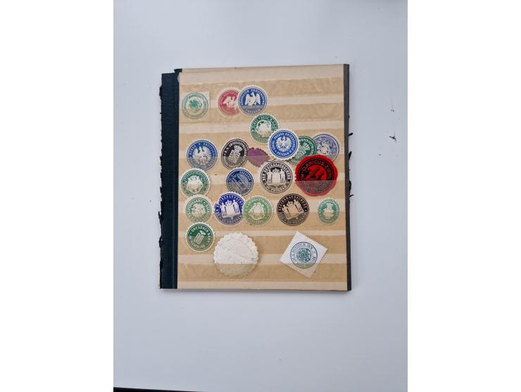 VIGNETTEN: 1896/1960 (ca.), hochinteressanter Bestand mit einigen Tausend Vignetten, Verschluss- und Siegelmarken, später Spe