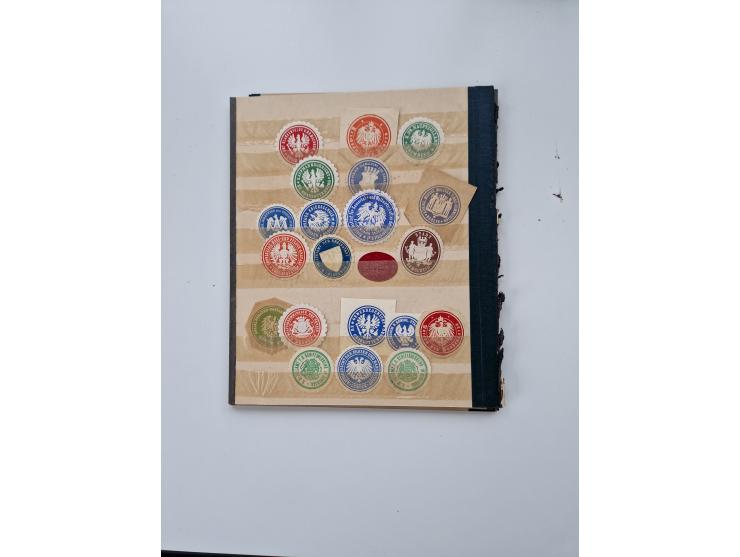 VIGNETTEN: 1896/1960 (ca.), hochinteressanter Bestand mit einigen Tausend Vignetten, Verschluss- und Siegelmarken, später Spe