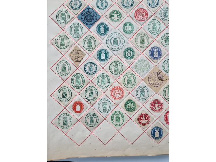 VIGNETTEN: 1896/1960 (ca.), hochinteressanter Bestand mit einigen Tausend Vignetten, Verschluss- und Siegelmarken, später Spe