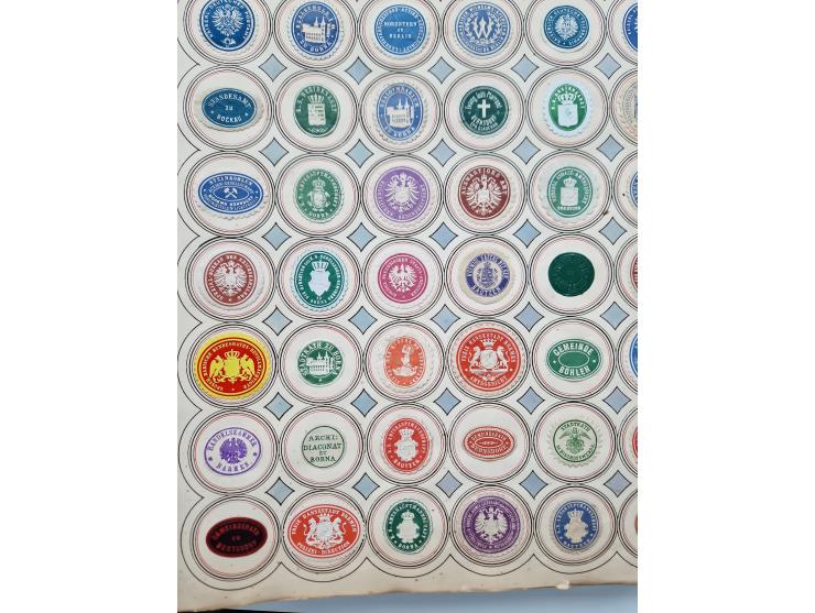 VIGNETTEN: 1896/1960 (ca.), hochinteressanter Bestand mit einigen Tausend Vignetten, Verschluss- und Siegelmarken, später Spe