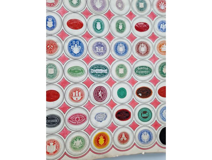 VIGNETTEN: 1896/1960 (ca.), hochinteressanter Bestand mit einigen Tausend Vignetten, Verschluss- und Siegelmarken, später Spe