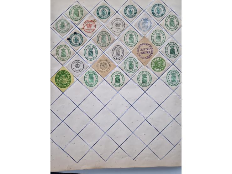 VIGNETTEN: 1896/1960 (ca.), hochinteressanter Bestand mit einigen Tausend Vignetten, Verschluss- und Siegelmarken, später Spe