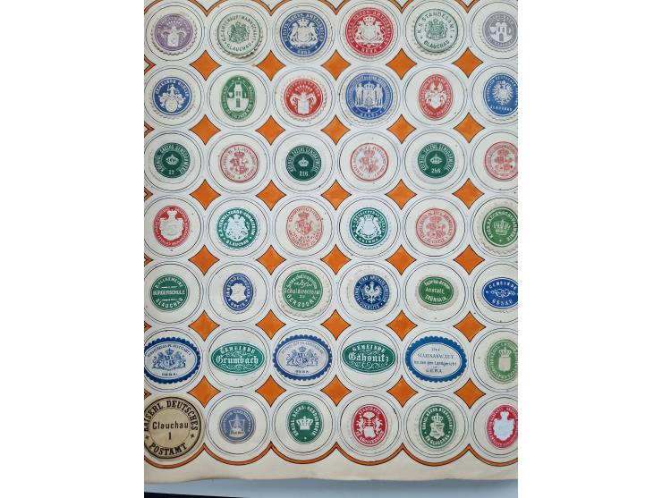 VIGNETTEN: 1896/1960 (ca.), hochinteressanter Bestand mit einigen Tausend Vignetten, Verschluss- und Siegelmarken, später Spe