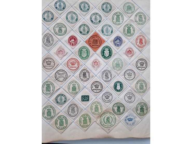 VIGNETTEN: 1896/1960 (ca.), hochinteressanter Bestand mit einigen Tausend Vignetten, Verschluss- und Siegelmarken, später Spe