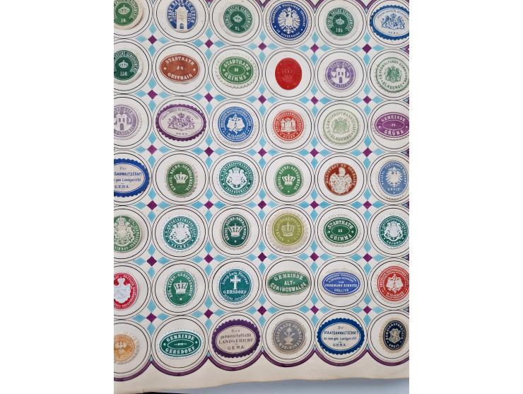 VIGNETTEN: 1896/1960 (ca.), hochinteressanter Bestand mit einigen Tausend Vignetten, Verschluss- und Siegelmarken, später Spe