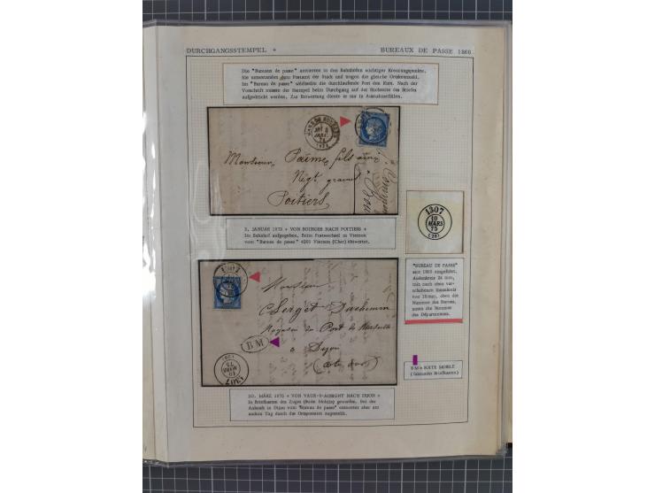 1871/94 (ca.), 25 Centimes Cérès collection of circa 110 covers and a few pieces and used, with a fine selection of postmarks