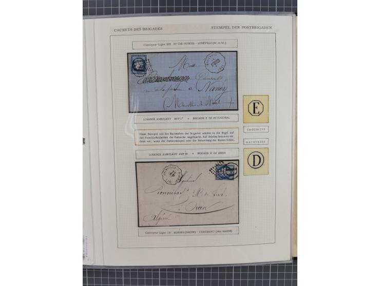 1871/94 (ca.), 25 Centimes Cérès collection of circa 110 covers and a few pieces and used, with a fine selection of postmarks