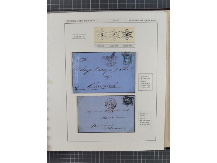 1871/94 (ca.), 25 Centimes Cérès collection of circa 110 covers and a few pieces and used, with a fine selection of postmarks