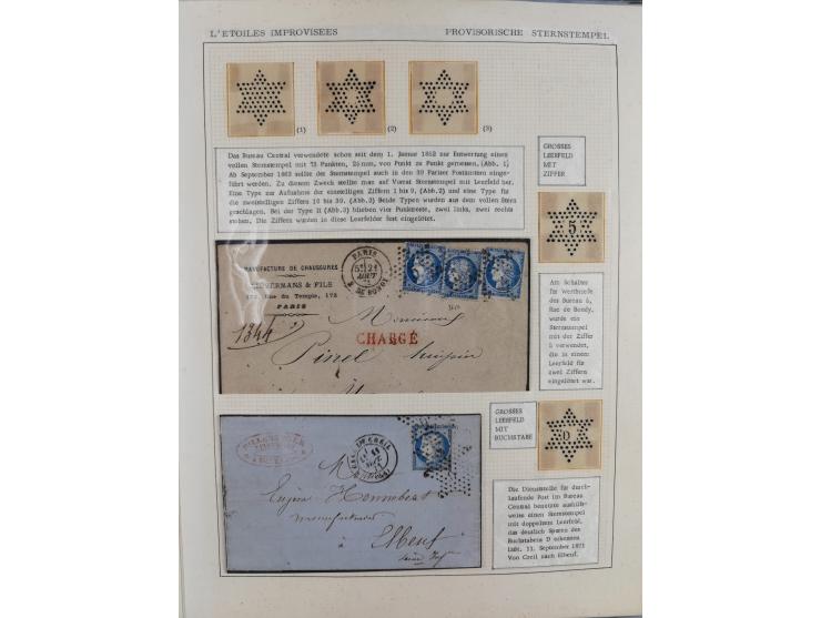 1871/94 (ca.), 25 Centimes Cérès collection of circa 110 covers and a few pieces and used, with a fine selection of postmarks