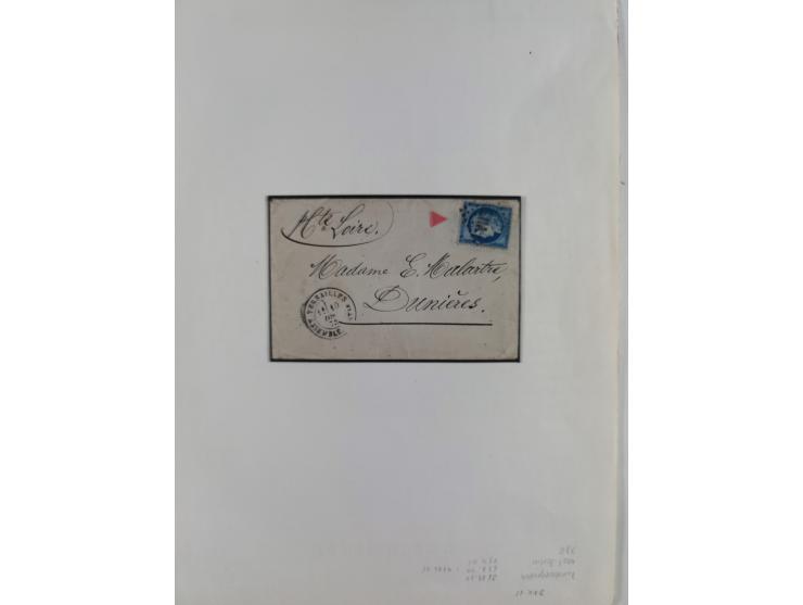 1871/94 (ca.), 25 Centimes Cérès collection of circa 110 covers and a few pieces and used, with a fine selection of postmarks