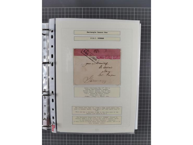 1899/1902, large accumulation of circa 275 covers and cards, offerring an ecclectic choice spanning from the Boer invasion of
