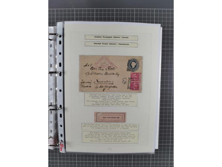 1899/1902, large accumulation of circa 275 covers and cards, offerring an ecclectic choice spanning from the Boer invasion of
