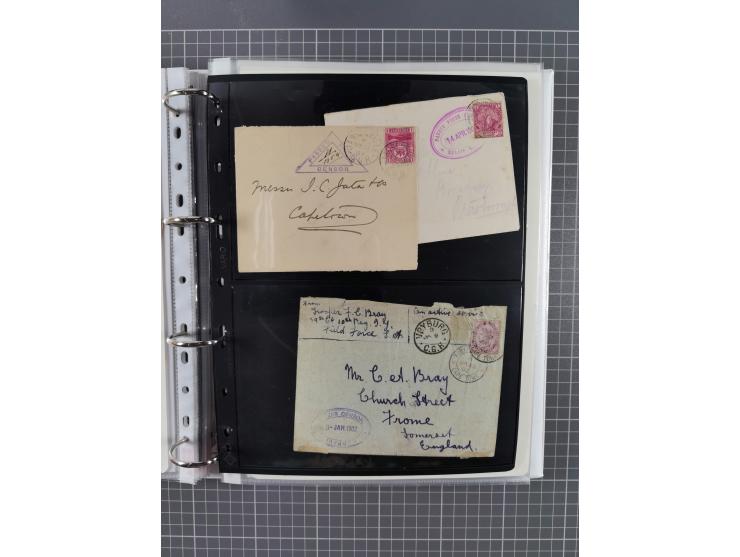 1899/1902, large accumulation of circa 275 covers and cards, offerring an ecclectic choice spanning from the Boer invasion of
