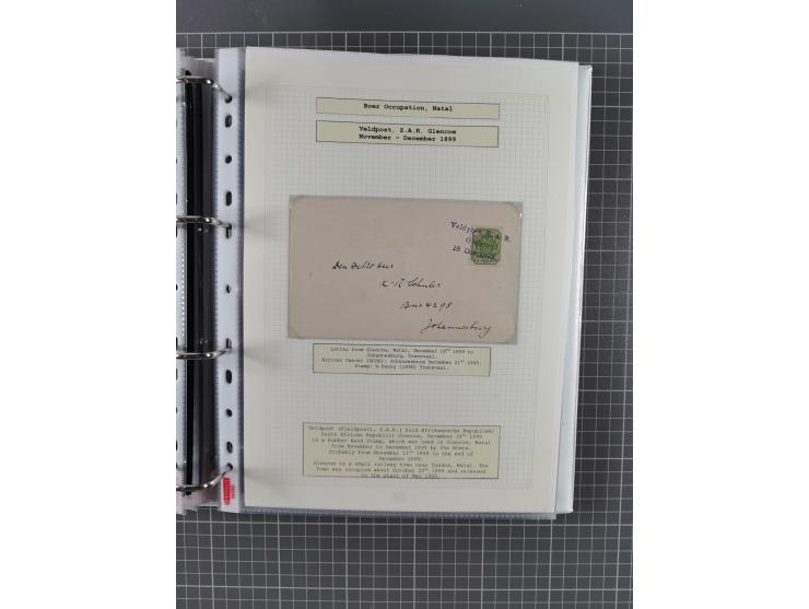 1899/1902, large accumulation of circa 275 covers and cards, offerring an ecclectic choice spanning from the Boer invasion of